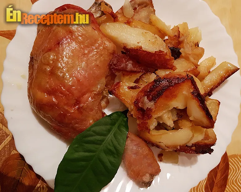 Részeges csirke burgonyaágyon