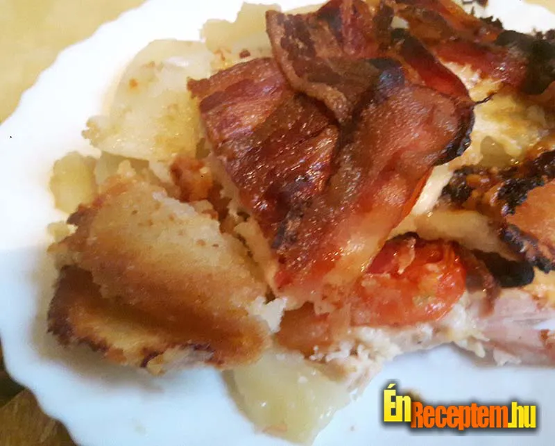 Füstölt sajtos csirkemell