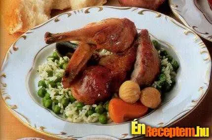 Töltött jérce gesztenyével