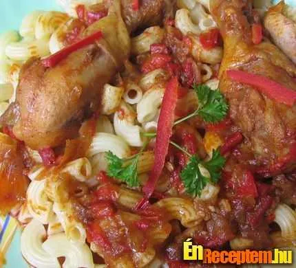Marokkói paprikás csirke