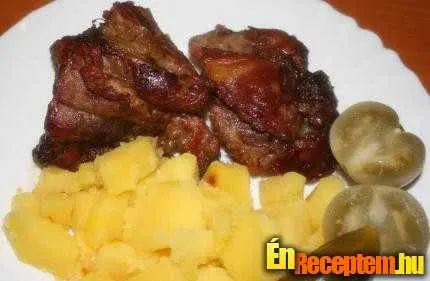 Fokhagymás sertés pecsenye