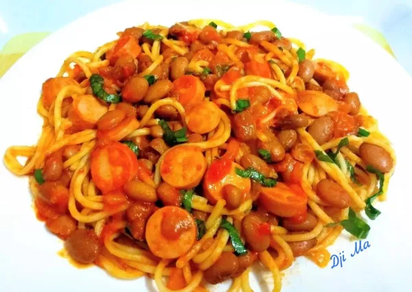 Virslis-babos spagetti