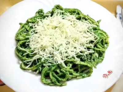 Tejszínes spenótos spagetti